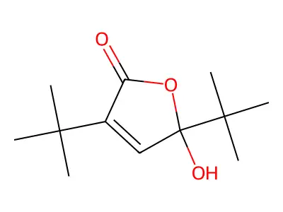 3,5-Ditert-butyl-5-hydroxyfuran-2-one structure
