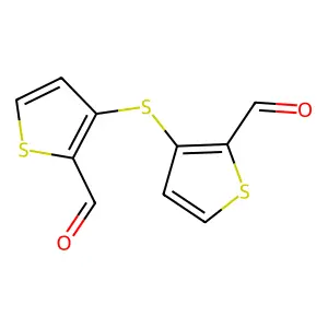 3,3'-Thiobis(thiophene-2-carbaldehyde) structure