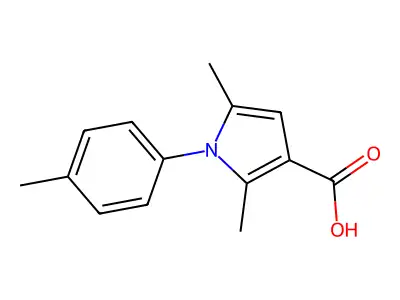 2,5-Dimethyl-1-(4-methylphenyl)-1H-pyrrole-3-carboxylate structure