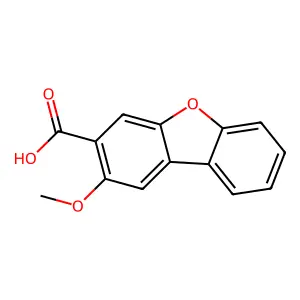 2-甲氧基二苯并呋喃-3-甲酸 structure