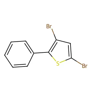 3,5-Dibromo-2-phenylthiophene structure