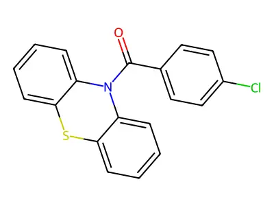 (4-Chlorophenyl)-10H-phenothiazin-10-ylmethanone structure
