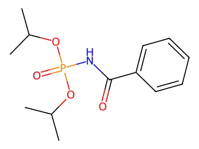 Benzoyl-phosphoramidic acid diisopropyl ester structure