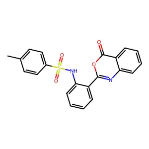 4-methyl-N-[2-(4-oxo-1,3-benzoxazin-2-yl)phenyl]benzenesulfonamide structure