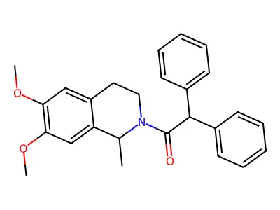 1-(6,7-dimethoxy-1-methyl-3,4-dihydroisoquinolin-2(1H)-yl)-2,2-diphenylethanone structure