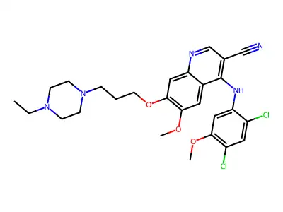 4-Phenylamino-3-quinolinecarbonitrile deriv. 31b structure