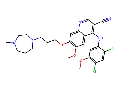 4-Phenylamino-3-quinolinecarbonitrile deriv. 31g structure