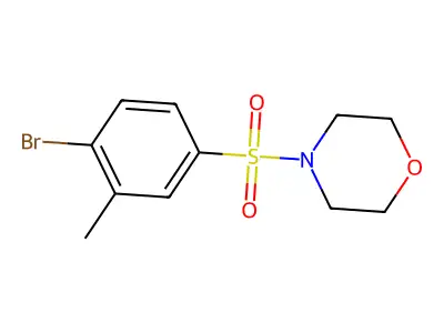 4-(4-Bromo-3-methylphenylsulfonyl)morpholine structure