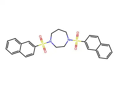 1,4-Bis(naphthalen-2-ylsulfonyl)-1,4-diazepane structure