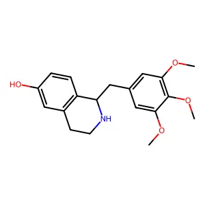 1,2,3,4-Tetrahydro-1-[(3,4,5-trimethoxyphenyl)methyl]-6-isoquinolinol structure