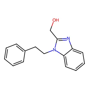 (1-phenethyl-1H-benzo[d]imidazol-2-yl)methanol structure