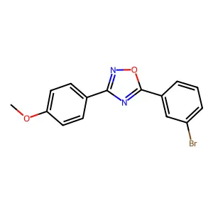 5-(3-Bromophenyl)-3-(4-methoxyphenyl)-1,2,4-oxadiazole structure
