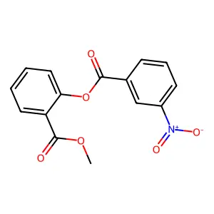 Methyl 2-(3-nitrobenzoyl)oxybenzoate structure