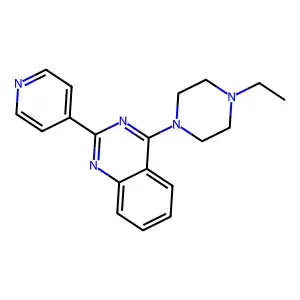 4-(4-Ethylpiperazin-1-yl)-2-(pyridin-4-yl)quinazoline structure
