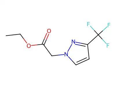 Ethyl 2-(3-(trifluoromethyl)-1H-pyrazol-1-yl)acetate structure