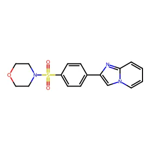 4-(4-Imidazo[1,2-a]pyridin-2-ylphenyl)sulfonylmorpholine structure