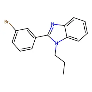 2-(3-Bromophenyl)-1-propylbenzimidazole structure