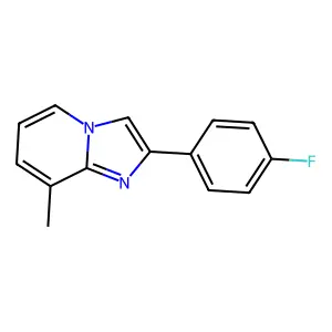 2-(4-Fluorophenyl)-8-methylimidazo[1,2-a]pyridine structure