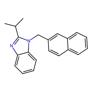 1-(Naphthalen-2-ylmethyl)-2-propan-2-ylbenzimidazole structure