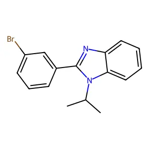 2-(3-bromophenyl)-1-isopropyl-1H-benzo[d]imidazole structure