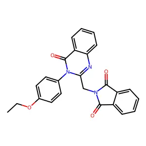 2-[[3-(4-Ethoxyphenyl)-4-oxoquinazolin-2-yl]methyl]isoindole-1,3-dione structure