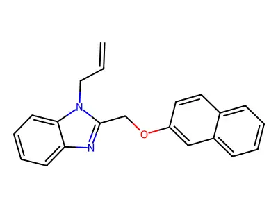 2-(Naphthalen-2-yloxymethyl)-1-prop-2-enylbenzimidazole structure