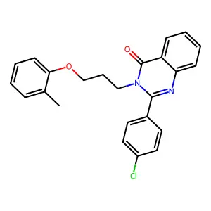 2-(4-Chlorophenyl)-3-[3-(2-methylphenoxy)propyl]quinazolin-4-one structure