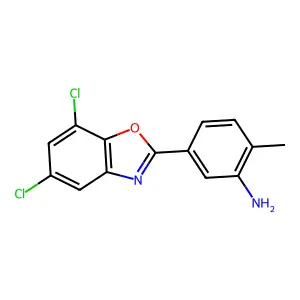 5-(5,7-Dichloro-benzooxazol-2-yl)-2-methyl-phenylamine structure