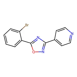 5-(2-Bromophenyl)-3-pyridin-4-yl-1,2,4-oxadiazole structure
