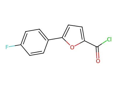 5-(4-Fluorophenyl)furan-2-carbonyl chloride structure