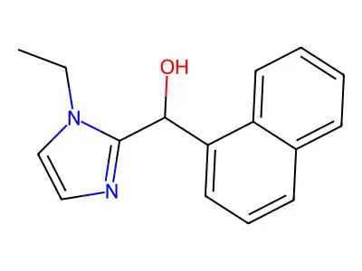 (1-ethyl-1H-imidazol-2-yl)(naphthalen-1-yl)methanol structure
