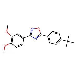 5-(4-Tert-butylphenyl)-3-(3,4-dimethoxyphenyl)-1,2,4-oxadiazole structure