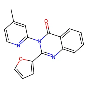 2-(Furan-2-yl)-3-(4-methylpyridin-2-yl)quinazolin-4-one structure