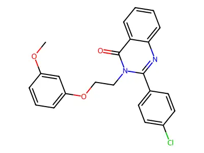 2-(4-Chlorophenyl)-3-[2-(3-methoxyphenoxy)ethyl]quinazolin-4-one structure