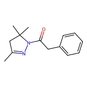 Ethanone, 1-(3,5,5-trimethyl-2-pyrazolin-1-yl)-2-phenyl- structure