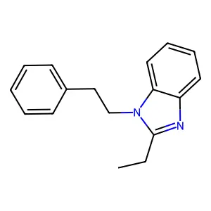2-Ethyl-1-(2-phenylethyl)benzimidazole structure