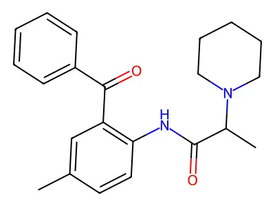 N-(2-benzoyl-4-methylphenyl)-2-piperidin-1-ylpropanamide structure