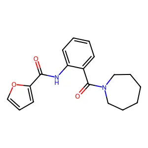 N-[2-(azepane-1-carbonyl)phenyl]furan-2-carboxamide structure