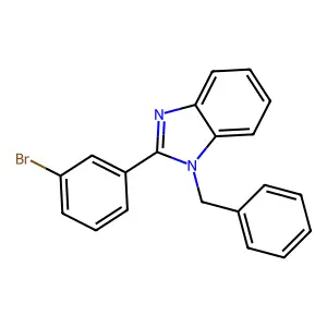 1-benzyl-2-(3-bromophenyl)-1H-benzo[d]imidazole structure