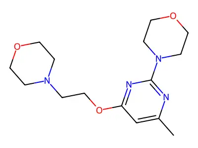 4-[4-Methyl-6-(2-morpholin-4-ylethoxy)pyrimidin-2-yl]morpholine structure