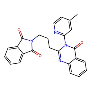 2-[3-[3-(4-Methylpyridin-2-yl)-4-oxoquinazolin-2-yl]propyl]isoindole-1,3-dione structure