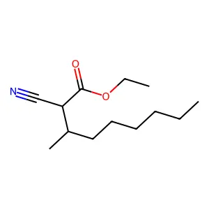 Ethyl 2-cyano-3-methylnonanoate structure