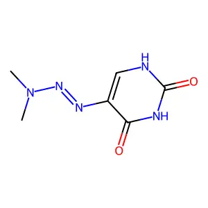 5-(dimethylaminodiazenyl)-1H-pyrimidine-2,4-dione structure