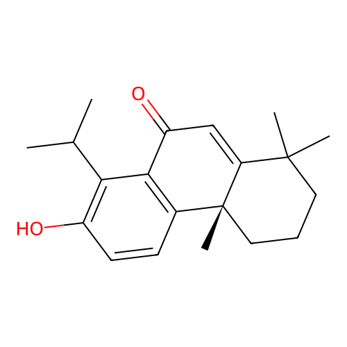 (4aS)-7-hydroxy-8-isopropyl-1,1,4a-trimethyl-3,4-dihydro-2H-phenanthren-9-one structure