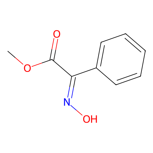 methyl (2E)-2-hydroxyimino-2-phenylacetate structure
