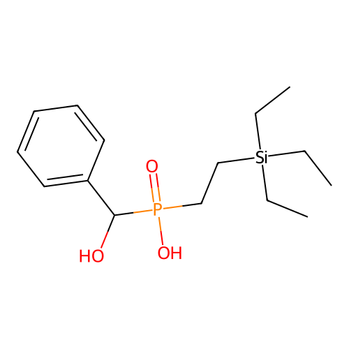 [Hydroxy(phenyl)methyl][2-(triethylsilyl)ethyl]phosphinic acid structure