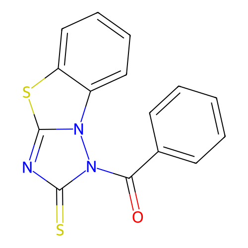 phenyl(2-thioxo[1,2,4]triazolo[5,1-b][1,3]benzothiazol-1(2H)-yl)methanone structure