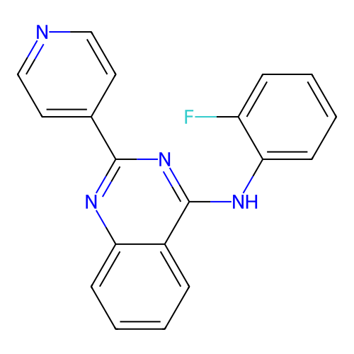 N-(2-fluorophenyl)-2-pyridin-4-ylquinazolin-4-amine structure