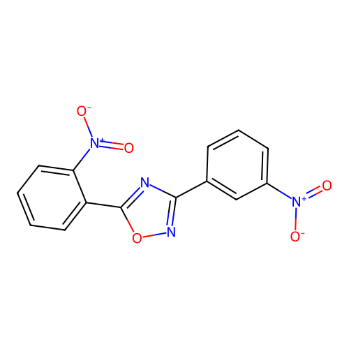 5-(2-Nitrophenyl)-3-(3-nitrophenyl)-1,2,4-oxadiazole structure