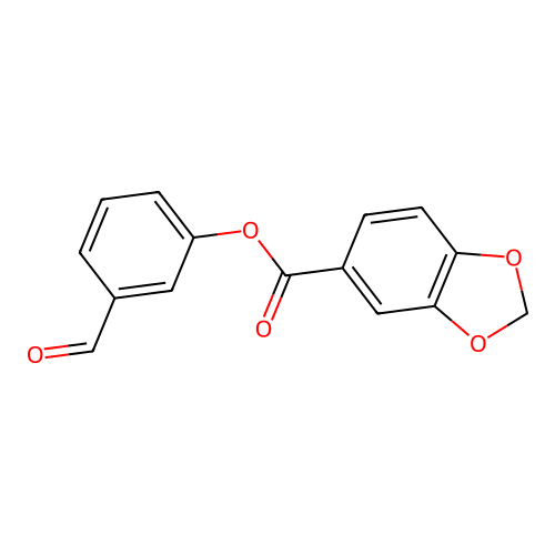 3-Formylphenyl 1,3-benzodioxole-5-carboxylate structure